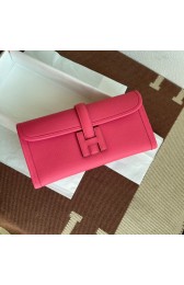 Top Hermes Original Espom Leather Clutch 37088 rose PY244He97